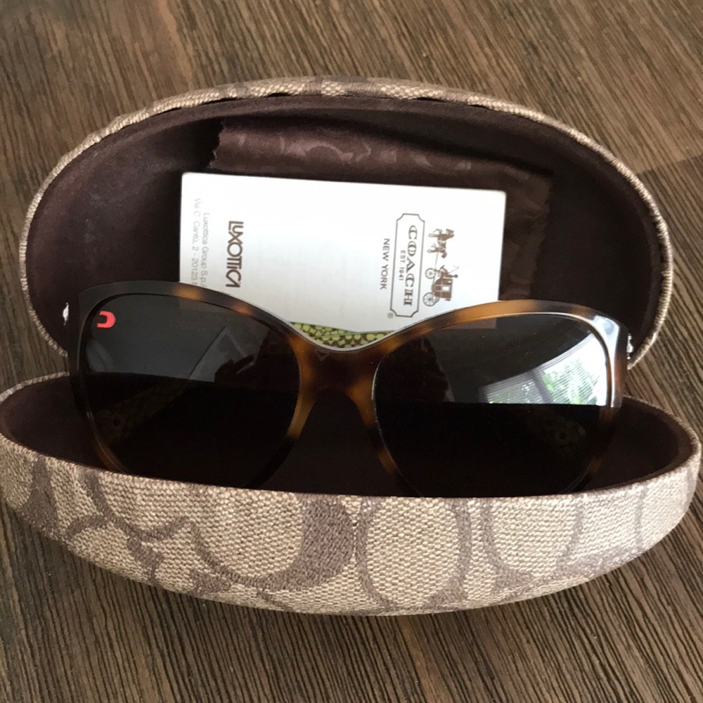 Beautiful coach turtle shell sunglasses